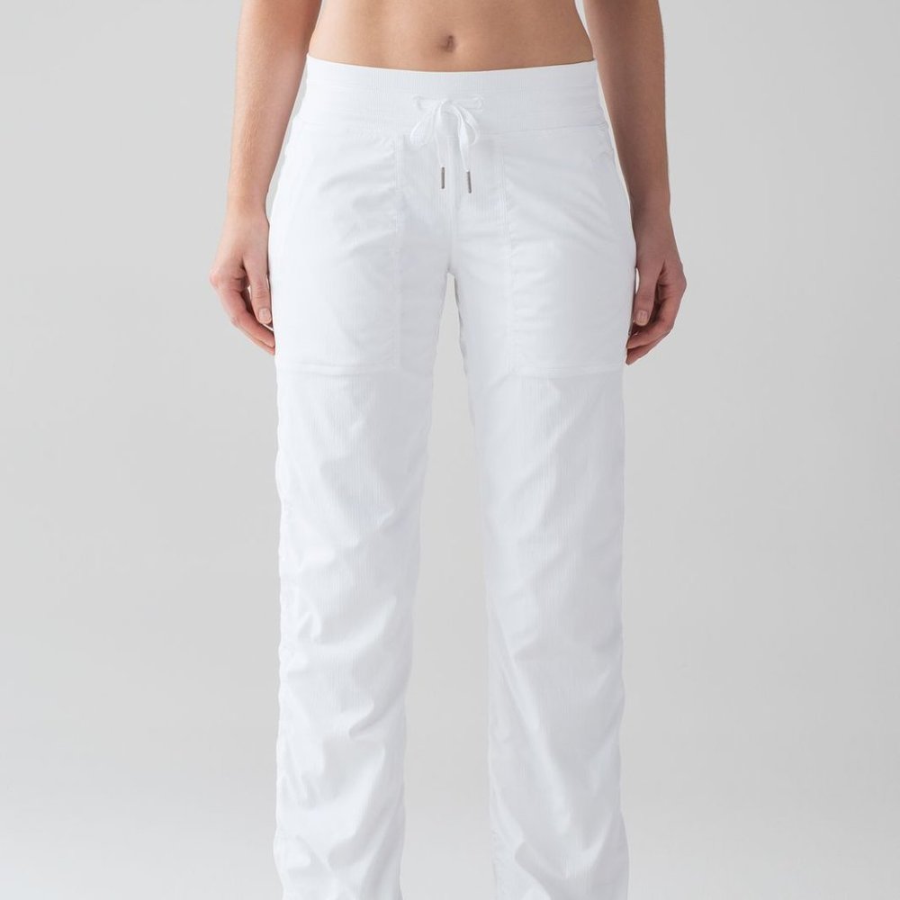 Lululemon Dance Studio Pant III Lined White sz 10